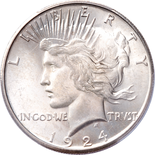 1924-S Peace Silver Dollar