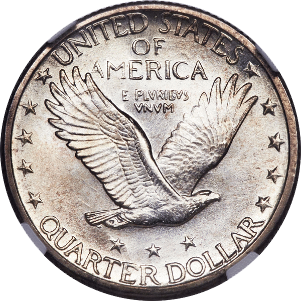 1918/7 S 25c Standing Liberty Quarter