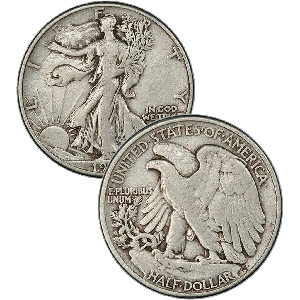 1916 D Walking Liberty Half Dollars