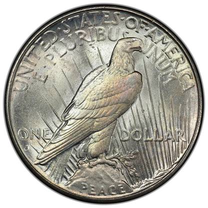 1927-S Peace Dollar graded