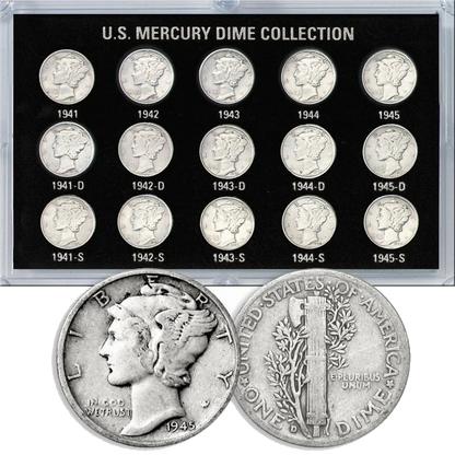 1916-1945 DPS/ 10C Mercury Dime